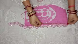 Make 3 sleeves design with cutwork lace and simple lace sleevesdesign [upl. by Adaj]