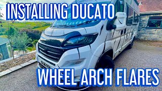 How to install amp Paint Fiat Ducato Wheel Arch Flares Full Tutorial [upl. by Gwenni]