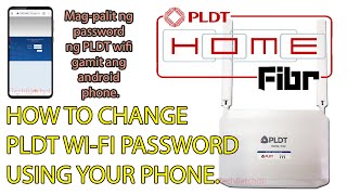 How to change PLDT Wifi password using phone Version 2 [upl. by Nosylla649]