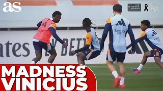 Vinicius Jr sets Real Madrid training ablaze with brilliant assist to Endrick [upl. by Senior325]