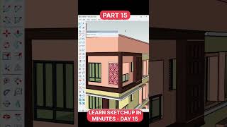 Sketchup Toturial Learn SketchUp in minutes Part15 sketchuptutorial [upl. by Gnap]