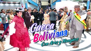 PRESTES bailan 🇧🇴 CUECA BOLIVIANA con 3 AROS y sus HUAYÑOS Enganchados [upl. by Eniamrahs]