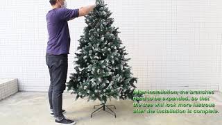 Yorbay Christmas tree  How to set up your Christmas tree [upl. by Eirellam]