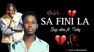 SA FINI LA Bigden ft Toby Official Instrumental [upl. by Htbazile]