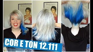 Pintando o Cabelo Louro Super Platinado 12111 Cor e Ton [upl. by Matusow]