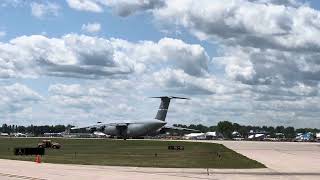 Lockheed C5M Galaxy Departing AirVenture 2023 [upl. by Socher]