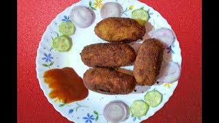 Egg Devil with Fish Keema  মাছের পুর দিয়ে ডিমের ডেভিল  Macher pur dia Dimer Chop [upl. by Tinor]