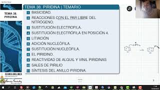 TEMA 38 PIRIDINA  TEMARIO [upl. by Edy]