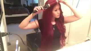 How I apply magenta dye onto my hair [upl. by Streeter]