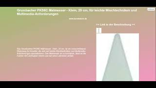 Grumbacher PKS6C Malmesser  Klein 25 cm für leichte Mischtechniken und MultimediaAnforderungen [upl. by Zackariah]