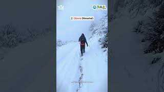 5 Best Places To Experience Snowfall In India shorts ytshorts travel explore india snowfall [upl. by Anihpesoj]