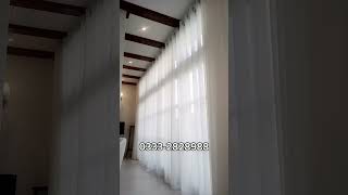 Automatic Curtain Track System Curtain Motor automatedblinds smartcurtain [upl. by Adlesirg]