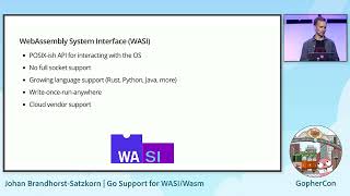 GopherCon 2023 Johan BrandhorstSatzkorn  Go Support for WASIWasm [upl. by Seabrook]