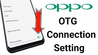 HOW To ON OTG Connection in OPPO [upl. by Hairabez419]