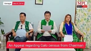 An Appeal regarding Galo Census from Chairman Central Organizing Committee Silver Jubilee [upl. by Cheung535]