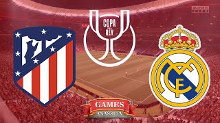 Atletico Madrid vs Real Madrid  Copa Del Rey 2024  eFootball PES Gameplay PC HD [upl. by Nittirb674]