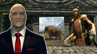 Skyrim But Im an Interdimensional Speed Running Hitman [upl. by Aillimac]