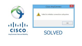 Cisco AnyConnect SOLVED Failed to initialize connection subsystem [upl. by Nyladnewg767]