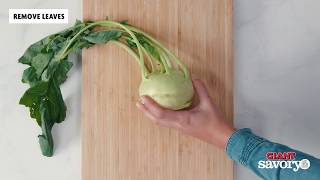 How To Cut Kohlrabi – Savory [upl. by Hanzelin]