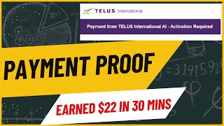 Telus International Payment Proof  Latest 2023 [upl. by Notrub]