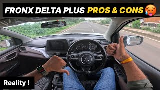 FRONX लेने से पहले ये देख लो🥵 New Fronx Delta Plus Pros amp Cons  Maruti Suzuki Fronx Delta  12L [upl. by Elwee]