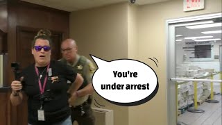 Frauditor gets arrested at courthouse [upl. by Aohsoj]