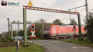 Bahnübergang Rees Haldern 😍4K😍  German railroad crossing  Duitse Spoorwegovergang [upl. by Turne]