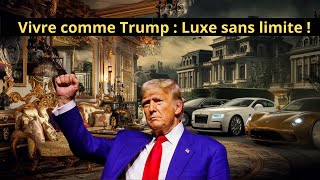 Le Luxe Extrême de Donald Trump  Jets Tours Dorées et Voitures de Rêve [upl. by Nodnal]