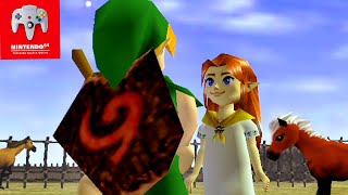 Zelda Ocarina of Time Switch Online N64 100 Walkthrough Part 3 No Commentary Gameplay Eponas Song [upl. by Ahseena137]