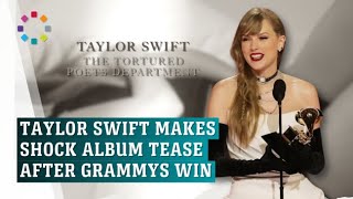 Taylor Swift shocks Grammys with new album release [upl. by Aderfla50]