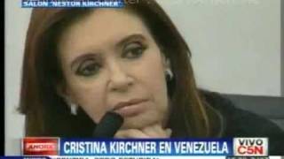 Palacio Mirafloresquot Charla entre Cristina Fernandez y Hugo Chávez quot  I [upl. by Gillette774]