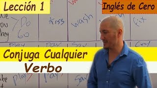 Cómo conjugar CUALQUIER VERBO en inglés PRESENTE SIMPLE FÁCIL LECCIÓN 1 [upl. by Zeuqcaj390]