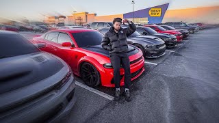 MY 1 OF 1 DEMON CHARGER FIRST CAR MEET [upl. by Yramliw]