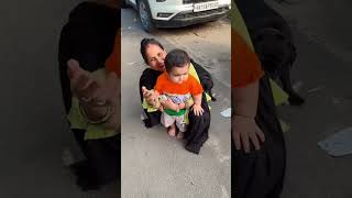 Sandy Candy se darr gayi Arya 👶👻 babyvideos babysfun cutebabies vlogs [upl. by Imotas21]