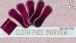 Cloth Pads Overview from SoCo Studio [upl. by Llewej361]