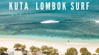 BEST PLACE TO SURF IN KUTA LOMBOK SEGER BEACH DRONE VIDEO [upl. by Toinette]