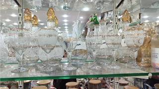 Imported Glassware Crockery Wholesale Market  Sharjah Crockery Lahore [upl. by Yanad]