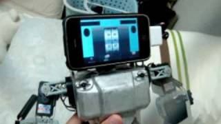 The Humanoid Robot with iPhone 3GS Head [upl. by Ketty]