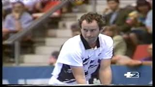 Basel 1991 SF JMcEnroe vs Connors [upl. by Aser]