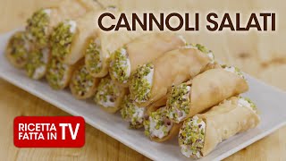 CANNOLI SALATI di Benedetta Rossi  Ricetta TV Fatto in Casa per Voi [upl. by Odnolor]