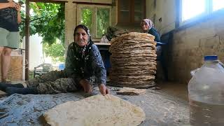 DENÄ°ZLÄ° PAMUKKALE KORUCUKTA EKMEK YAPIYORUZ AKDERELÄ° GÃœLDEN EBE YUFKA AÃ‡IYOR [upl. by Klarrisa371]