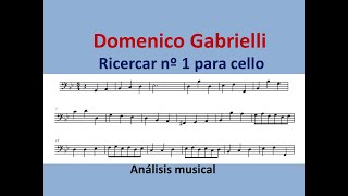 Análisis del Ricercar nº 1 de Domenico Gabrielli [upl. by Tice927]