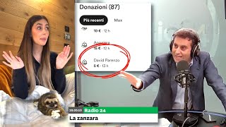 Michelle Comi lancia una colletta Parenzo tra i donatori  La Zanzara 7102024 [upl. by Anaihk]