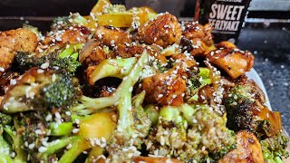 Teriyaki Chicken and Broccoli on the Blackstone Griddle [upl. by Hardej235]