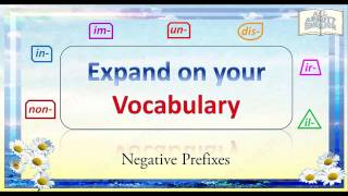 Animated English LessonNegative Prefixes Copyright All Abbott English english vocabulary [upl. by Norbie960]