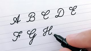 Cursive Writing  Letters A to Z  For Beginners  Worksheets to Improve Handwriting [upl. by Nylarahs]