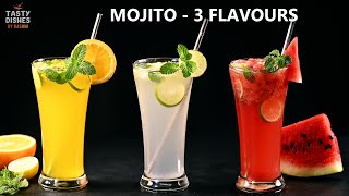 Mojito  Orange Mojito  Virgin Mojito Watermelon Mojito Mocktail RecipesSummer Refreshing Drinks [upl. by Anyzratak696]