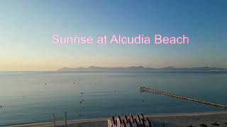 Breathtaking Sunrise at Alcudia Beach Mallorcas Morning Magic [upl. by Nedearb]