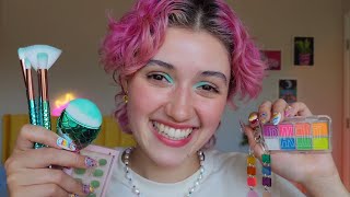 ASMR Doing Your Summer Makeup ☀️ layered sounds whispered personal attention pampering you [upl. by Esteban]