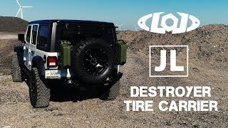 LOD Offroad Jeep Wrangler JL Destroyer Series Rear Bumper amp Tire Carrier [upl. by Macnamara591]